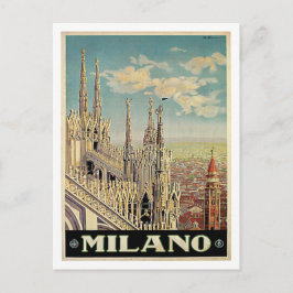 Milano Milan Italien Vintage resor Vykort