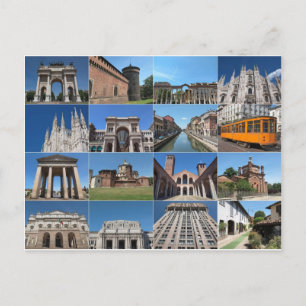 Milano stad i Italien Vykort