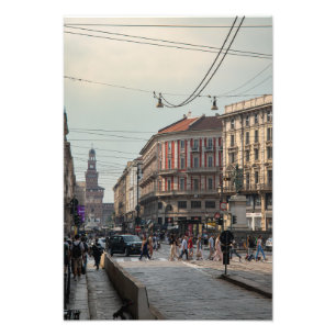 Milano Tourist Crossing Fototryck