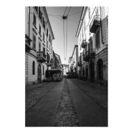 Milano Urban Sunset Walk. Fototryck