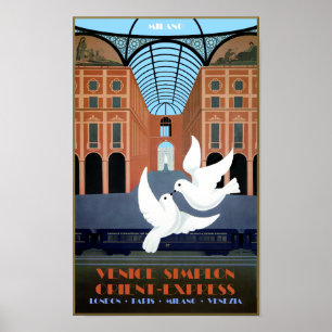 Milano uttryckliga Orient reser affischen Poster
