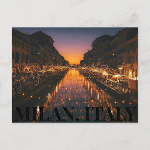 Milano, vykort för Italien