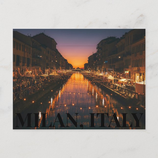 Milano, vykort för Italien (Framsida)