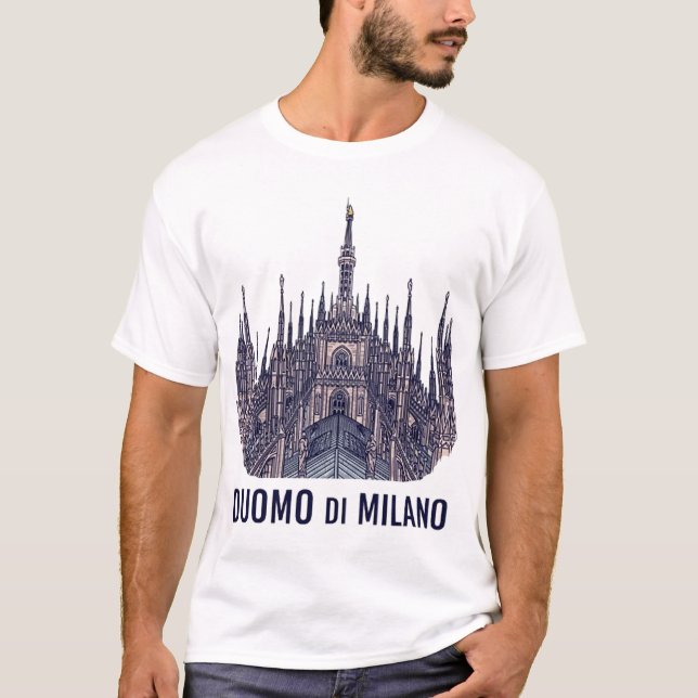 Milanodom (Milanokatedralen) T Shirt (Framsida)