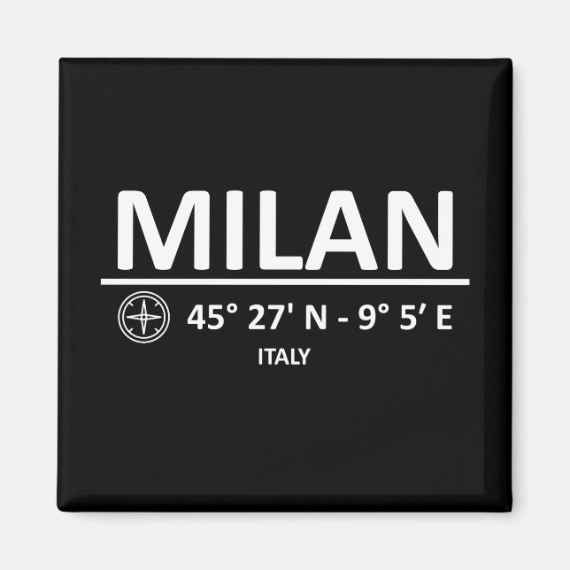 Milanos samordnare magnet (Framsidan)