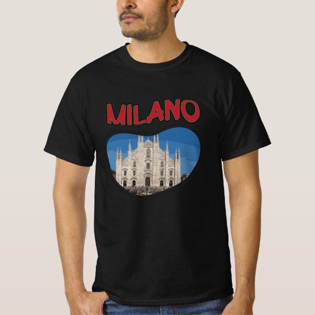 Milanos stad i Italien T Shirt (Framsida)