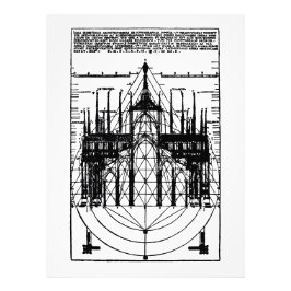 Milanos vitruvianska katedral 1521 fototryck