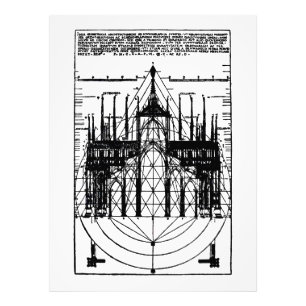 Milanos vitruvianska katedral 1521 fototryck