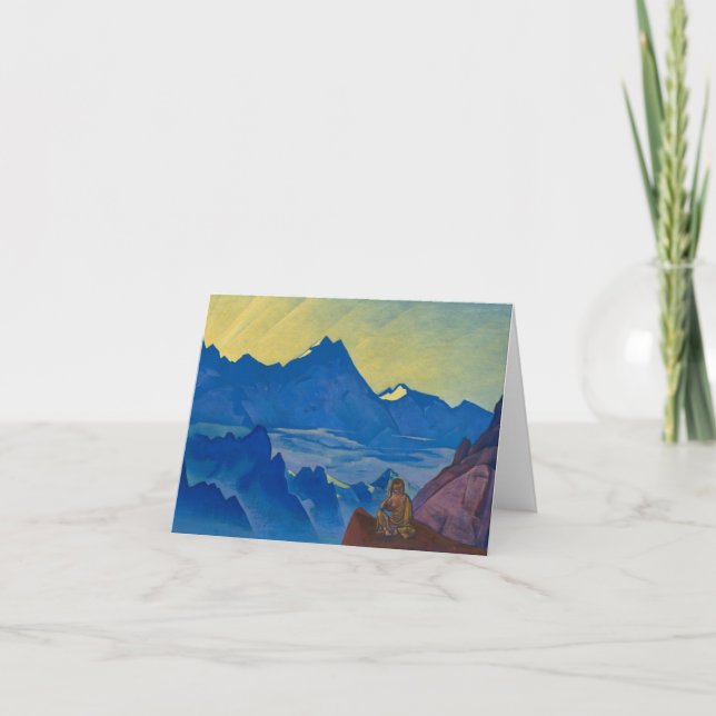 Milarepa, den som härjade av Nicholas Roerich Tack Kort (Framsida)