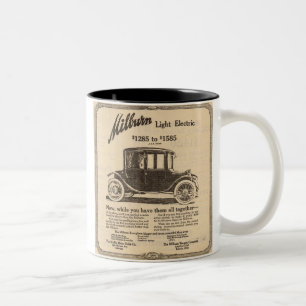 Milburn elbilannons 1915 Två-Tonad mugg