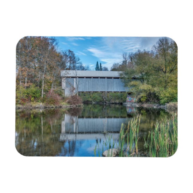 Milby Covered Bridge Magnet (Horisontell)