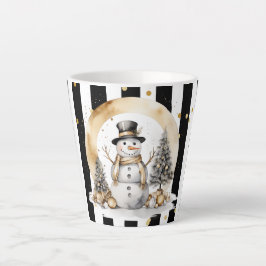 Milchtasse Klein Snowman and Stripes Var03