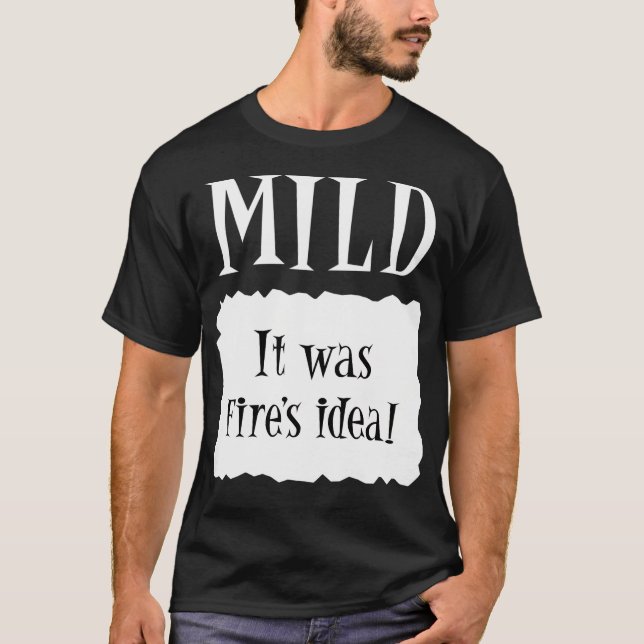 Mild - Hett Packet Halloween Taco Costume T Shirt (Framsida)