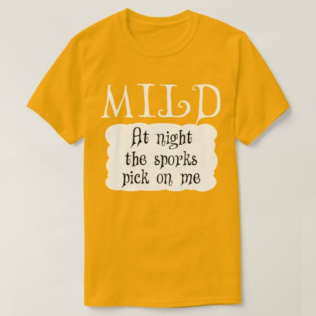 MILD Hett Packet Halloween Taco Costume T Shirt (Design framsida)