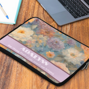 Mild Watercolor Studenten Gifts for Granddotter Laptop Fodral