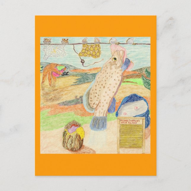 Mildred Soapfish's Tvätta Factory Vykort (Framsida)