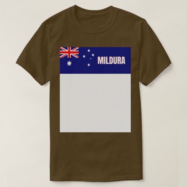 Mildura City i Australien Flagga T Shirt (Design framsida)