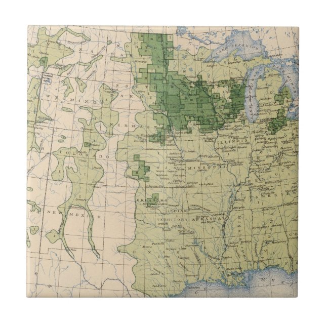 Mile för 161 Barley/sq Kakelplatta (Framsidan)