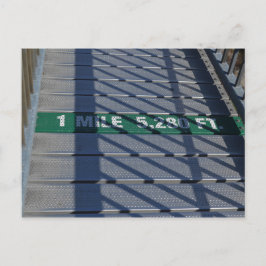 Mile High Steel Bridge vid Grandfather Mountain, N Vykort