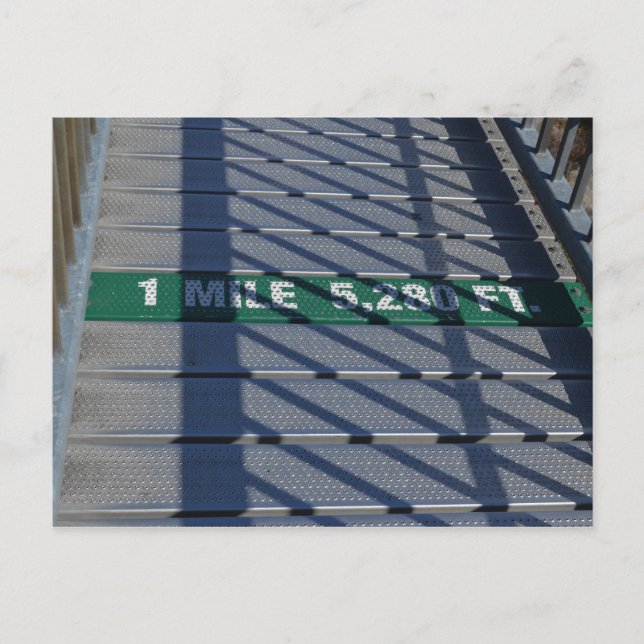 Mile High Steel Bridge vid Grandfather Mountain, N Vykort (Framsida)