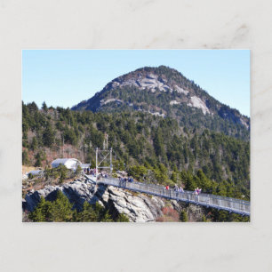 Mile High Suspension Bridge Grandfather Mountain Vykort