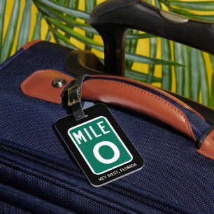Mile Marker 0 Nyckel Väster, FL Bagagebricka
