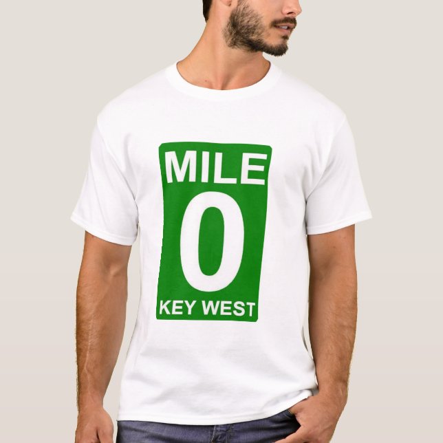 Mile Marker 0 Nyckel Väster T-Shirt (Framsida)