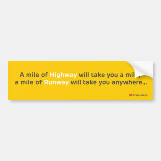 Mile of Runway Bildekal