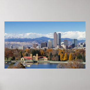 Milekickstaden av Denver, Colorado Poster
