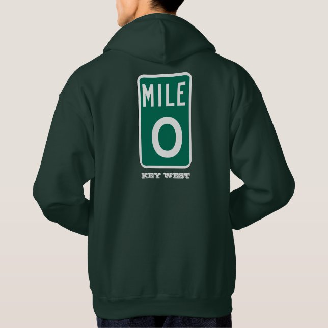Milemarkör 0 Key West, FL Hoodie (Baksida)