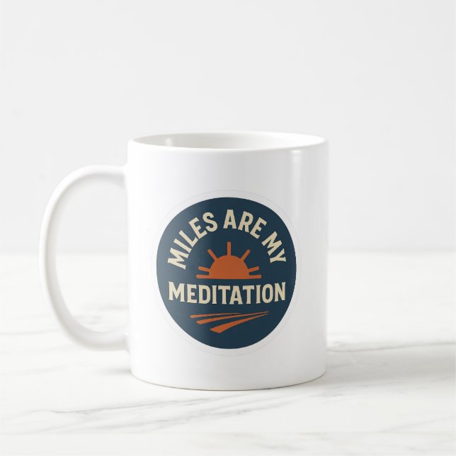 Miles Are My Meditation – Löparens Kaffemugg (Vänster)