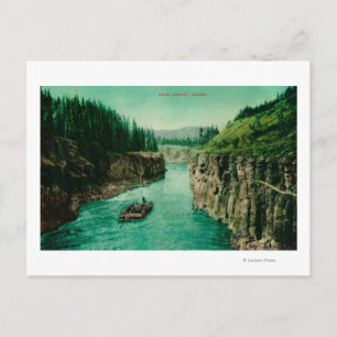 Miles Canyon, Alaska View med Manar uppåt Vykort