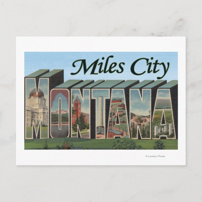 Miles City, Montana Vykort (Framsida)