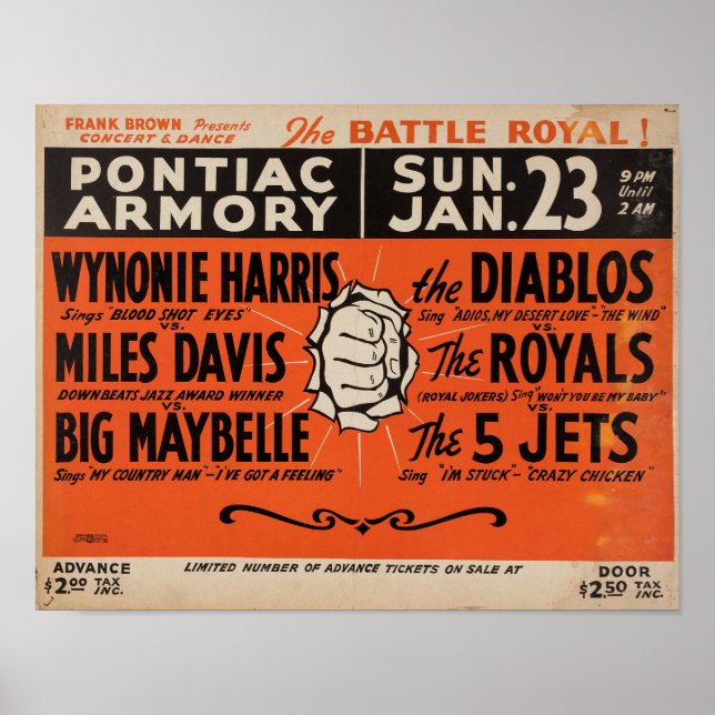 Miles Davis Battle Royal Poster (Framsidan)
