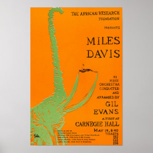 Miles Davis / Gil Evans vid Carnegie Hall Concert Poster