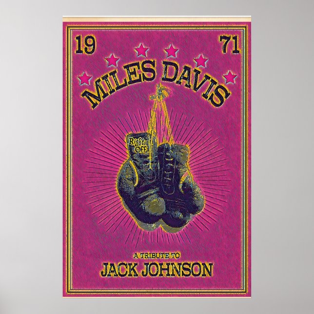 Miles Davis hyllning till Jack Johnson, Version 2 Poster (Framsidan)