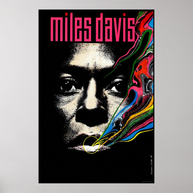 Miles Davis Jazz Illustrated Poster (Framsidan)