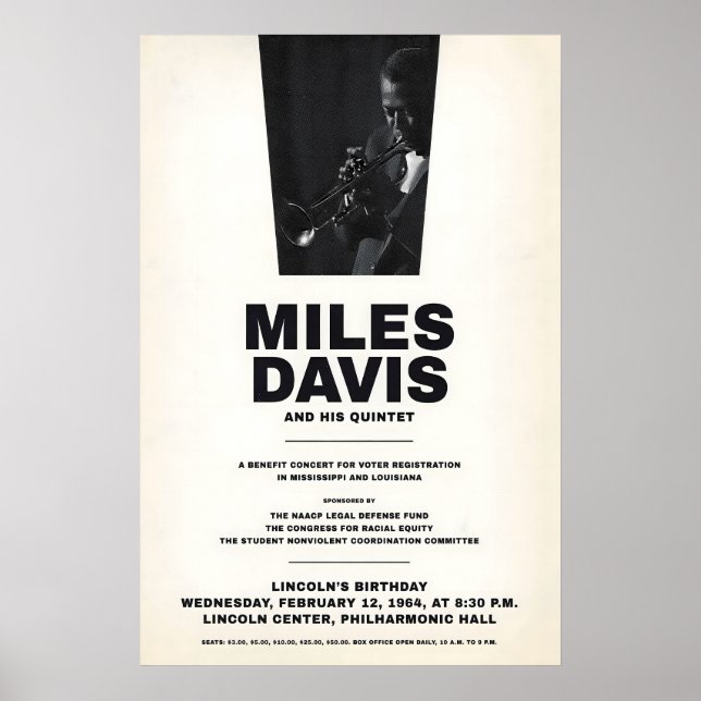 Miles Davis - My Funny Valentine - Four & More Poster (Framsidan)