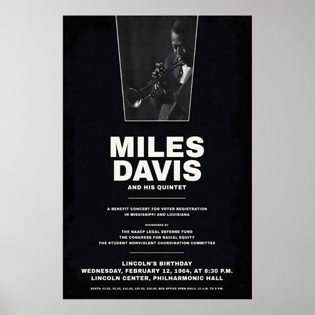 Miles Davis - My Funny Valentine - Four & More Poster (Framsidan)