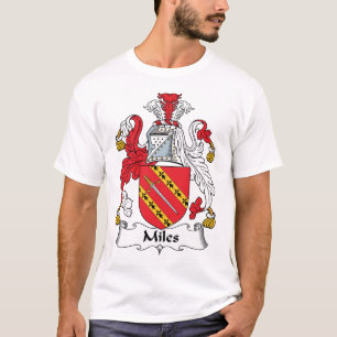 Miles familjvapensköld tee shirt