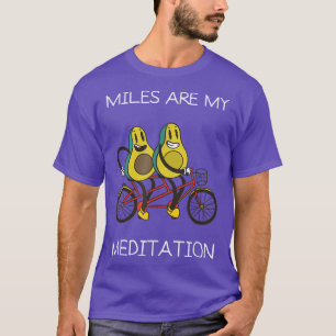 Miles Meditation Mountain Avocado Biking Cycling B T Shirt