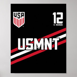 Miles Robinson 12 Navy Usmnt Officiellt Licensiera Poster