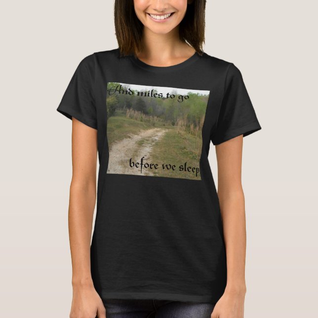 Miles som går skjortor tee shirt (Framsida)