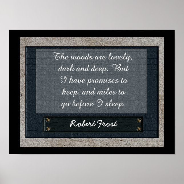 Miles to Go Innan jag somnar Poster (Framsidan)