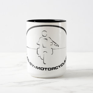 Miles vid motorcykelkaffemuggen Två-Tonad mugg