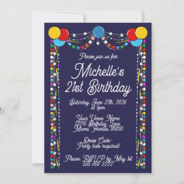 Milestone Birthday Invite Inbjudningar