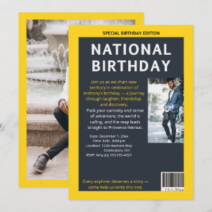 Milestone Magazine: FödelsedagsExpeditionen Inbjudningar