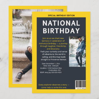 Milestone Magazine: FödelsedagsExpeditionen Inbjudningar