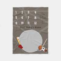 Milestones Baby Blanket HAMbyWG