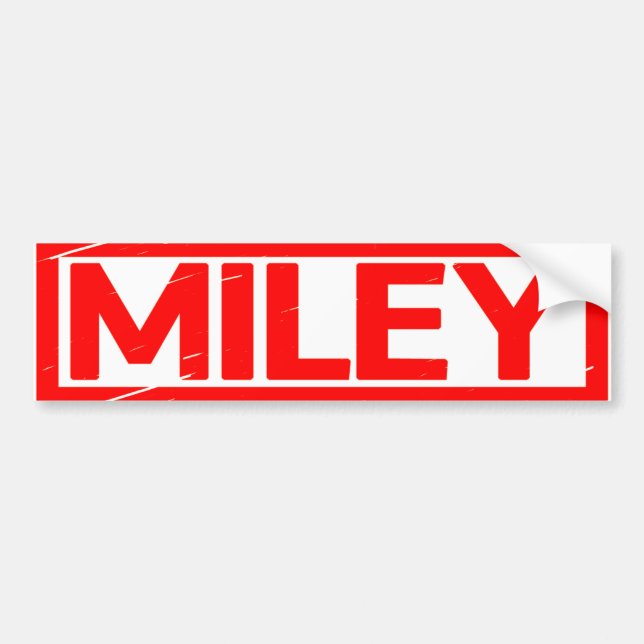 Miley Frimärke Bildekal (Framsidan)